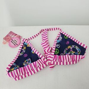 Child's Bikini Top With UPF 50 Protection Size Littie girl 7/8